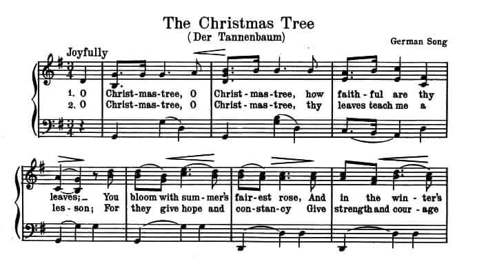 GERMANY: FOLK SONG – Oh Tannenbaum – Oh Christmas tree