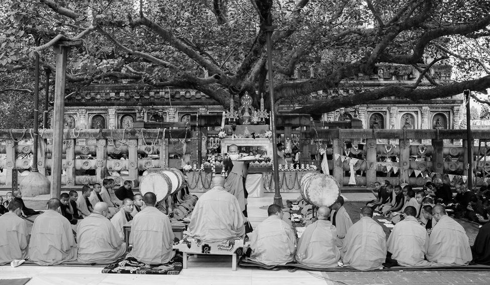 Bodh Gaya where Buddha sat for enlightenment under the Maha Bodhi Tree