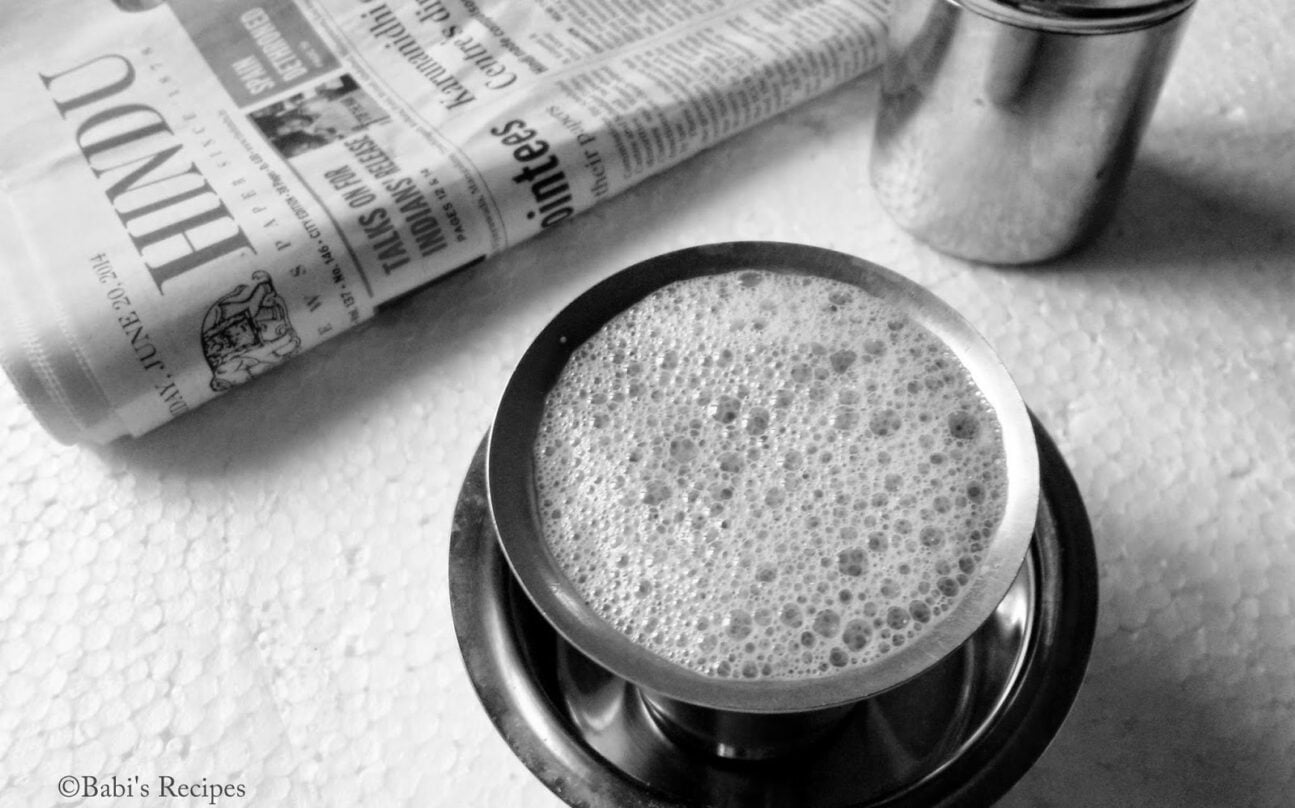 South Indian filter coffee.Babithajcosta CC A-S A 4.0