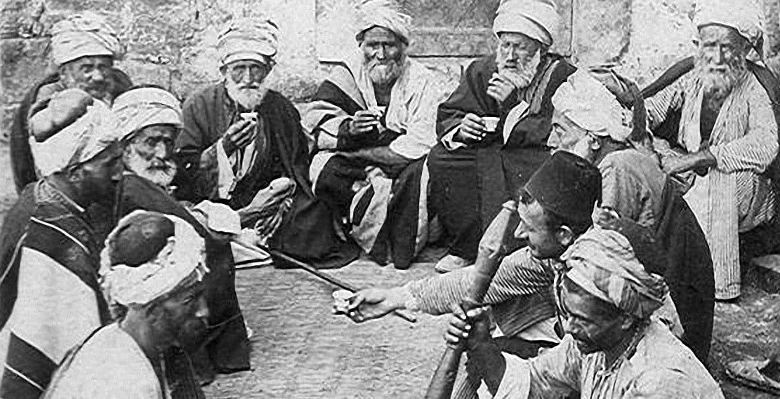 1901, coffee drinking in Palestine.
