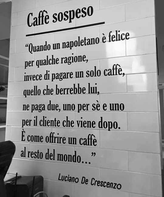 Il caffè sospeso