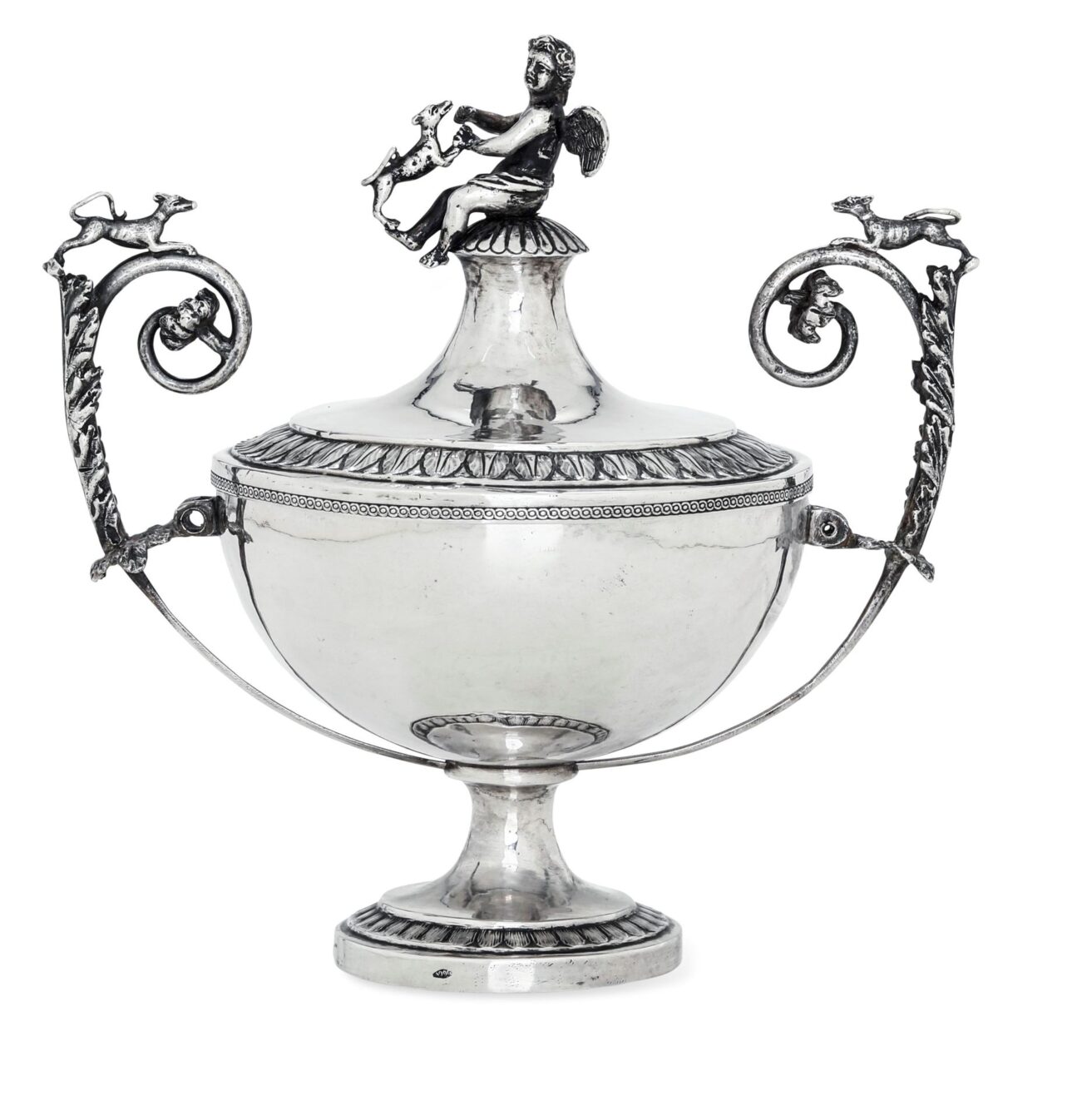 A puerperal cup, Rome, early 1800s Silversmith Angelo Giannotti.