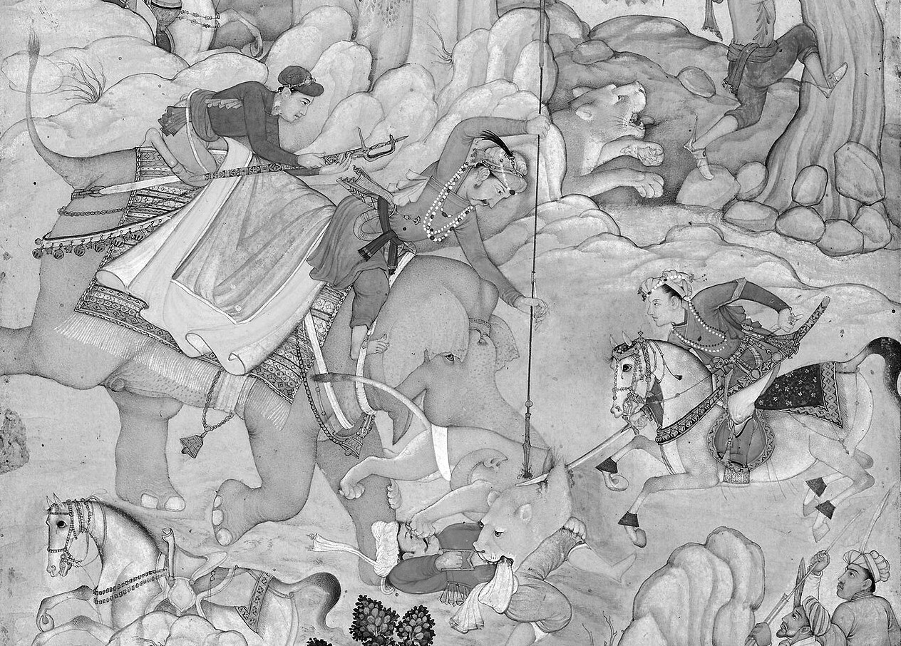 Jahangir's Lion Hunt ca. 1615, Jahangir's Lion Hunt ca. 1615,